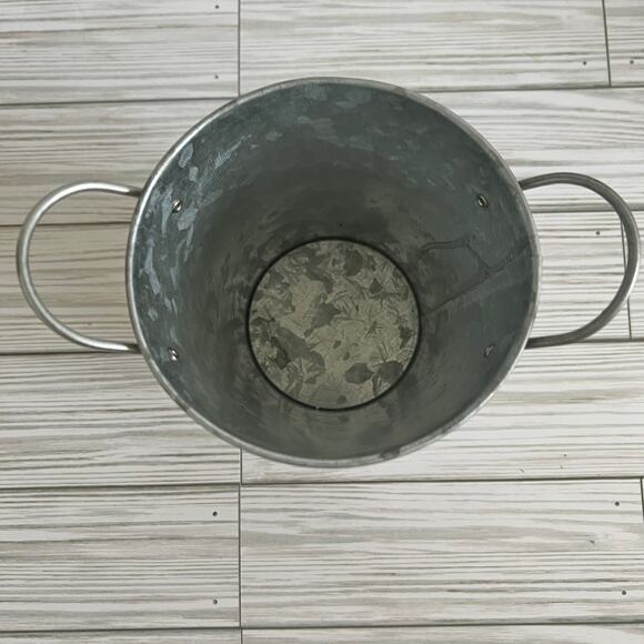 Ashland Custom "Home" Rustic Farmhouse Galvanized Tin Bucket Decor - Picture 7 of 8